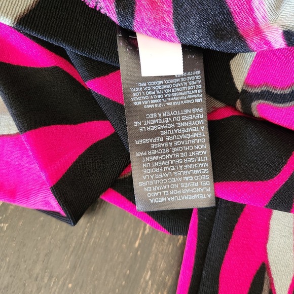 Chico's Travelers Pants Women's 1 M 8 Cropped Hibiscus Berry Knit Wide Leg NWT - Picture 11 of 12